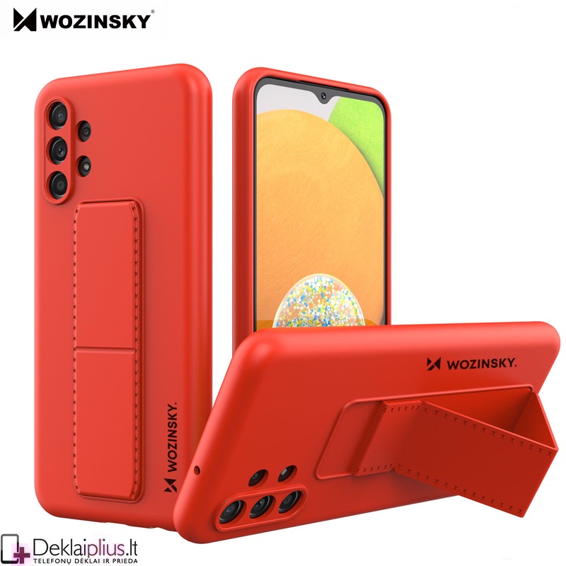 Wozinsky 4in1 švelnaus silikono dėklas - raudonas (telefonui Samsung A13 5G/A04S) Wozinsky 4in1 švelnaus silikono dėklas - raudonas (telefonui Samsung A13 5G/A04S)